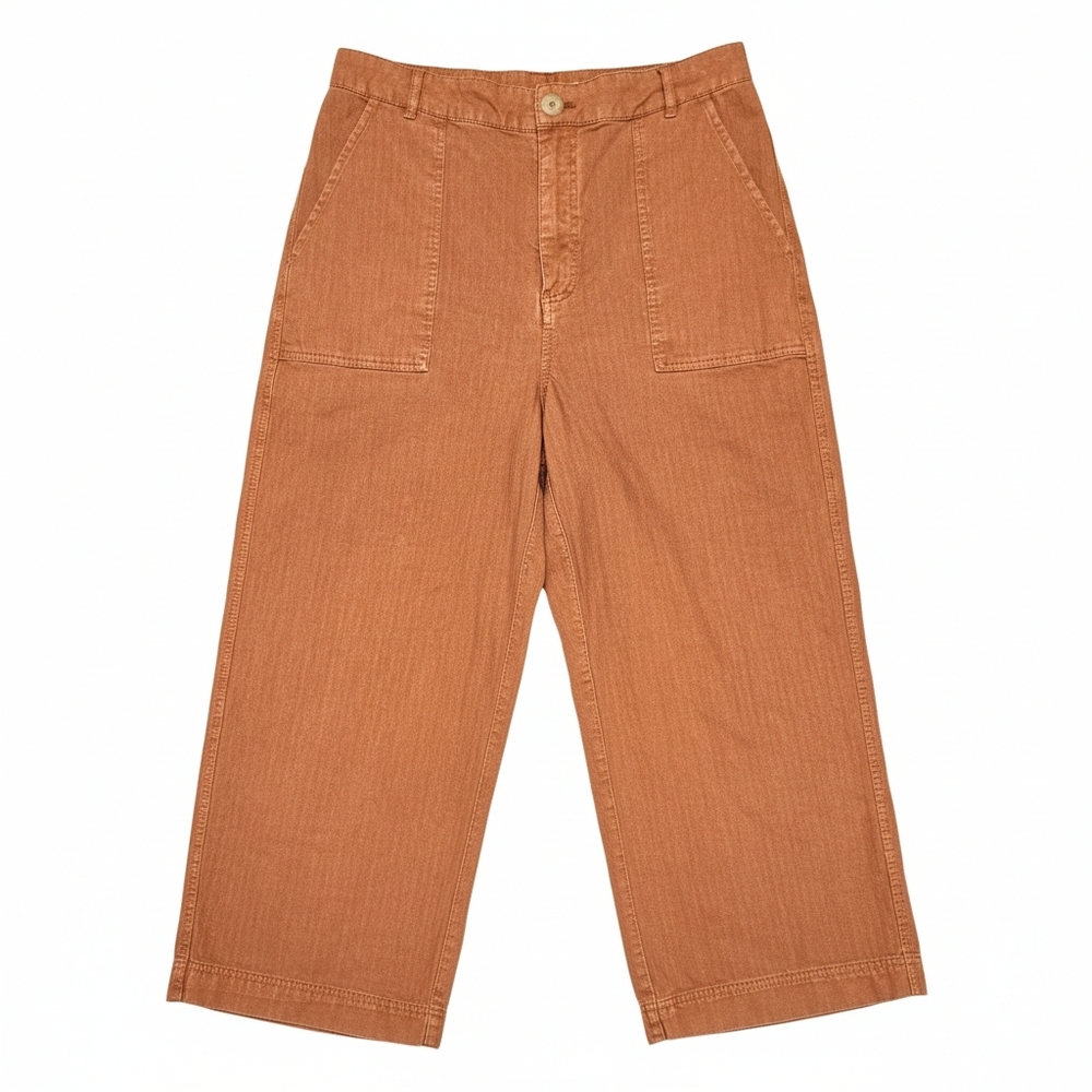 Free People Sunday Skies Straight Leg Crop Pants